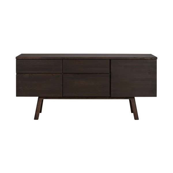 Komoda iz masivnega hrasta v temni naravni barvi 170x77x42 cm Cleardale – Rowico-image-4