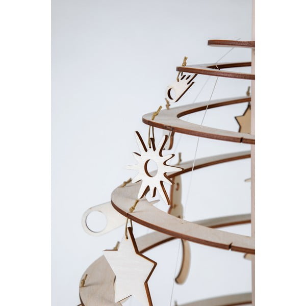 Komplet 8 lesenih božičnih okraskov Spira Medium-image-2