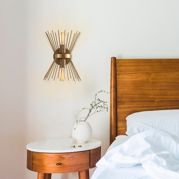 Stenska svetilka v zlati barvi Kirpi – Opviq lights-image-3