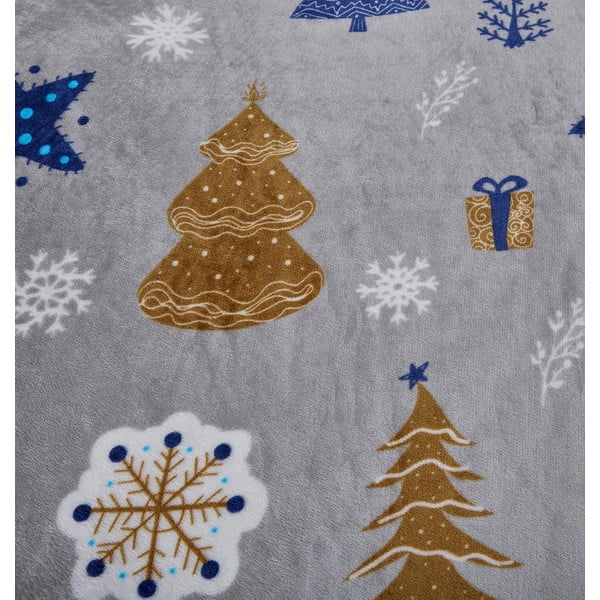 Siva enojna posteljnina iz mikropliša 140x200 cm Natale – My House-image-4