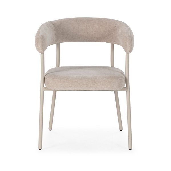 Bež oblazinjeni jedilni stoli v kompletu z nasloni za roke 2 ks Yuri – MOME-image-4