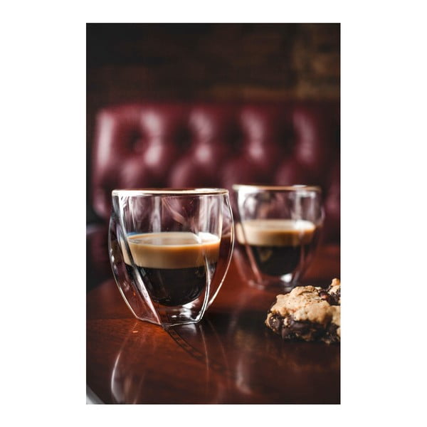 Skodelice v kompletu za kapučino z dvojno steno 2 ks 250 ml Cristallo – Vialli Design-image-2