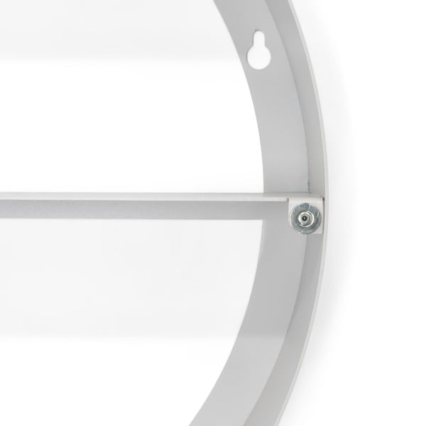 Sivorjava kovinska stenska/z ogledalom kopalniška omarica 55x55 cm Sonnet – Spinder Design-image-3