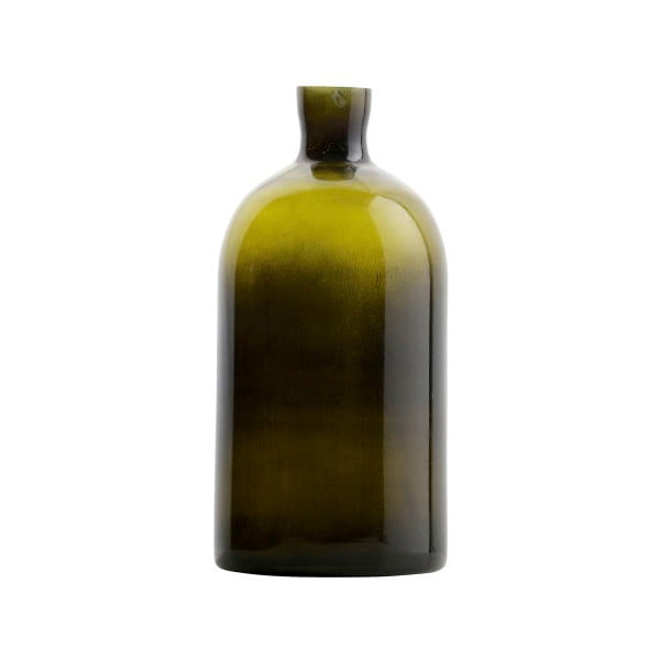 Temno zelena steklena vaza BePureHome Chemistry, višina 30 cm
