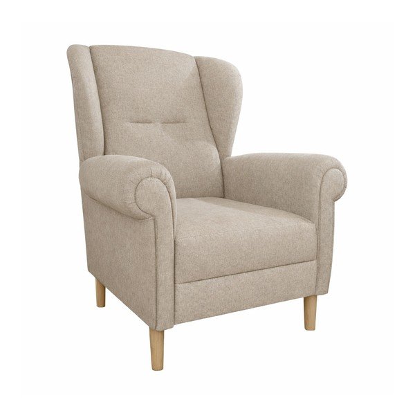 Svetlo rjav fotelj z naslonom Swan – Ropez