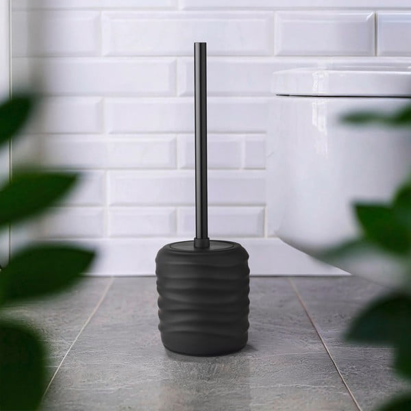 Črna keramična WC ščetka Illana – Wenko-image-1
