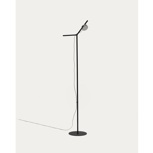 Črna LED zatemnitvena stoječa svetilka (višina 160 cm) Orey – Kave Home-image-3