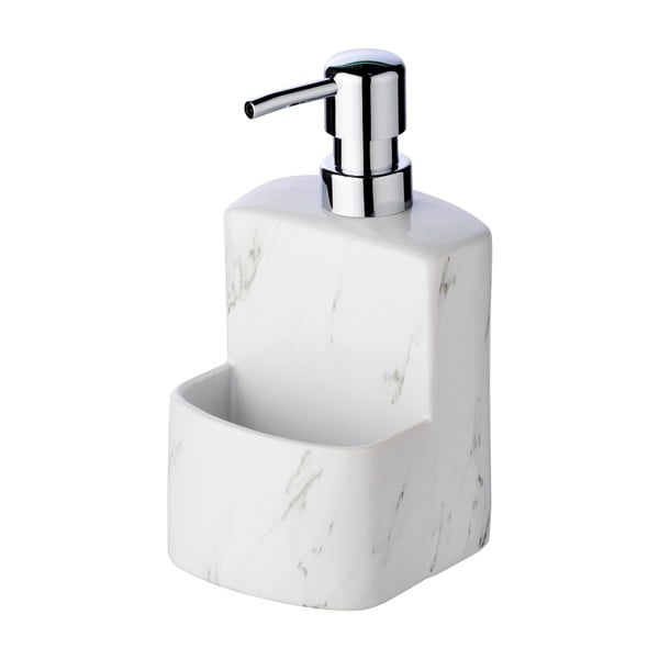 Bel keramični dozirnik za milo Wenko Festival Marble, 380 ml-image-3