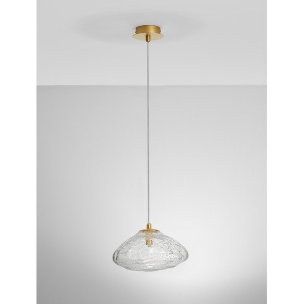 Medeninasta steklena viseča svetilka ø 26 cm King – Nova Luce-image-3