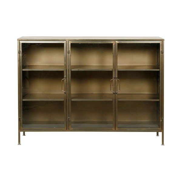 Kovinska vitrina v zlati barvi 123,5x91,5 cm Dagenham - Côté Table