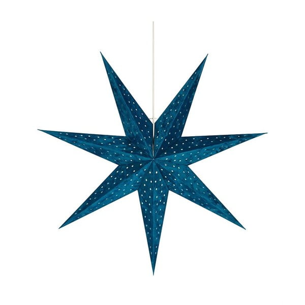 Modra viseča svetlobna dekoracija Markslöjd Velours, višina 75 cm