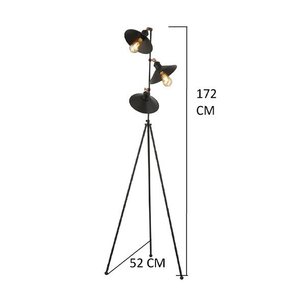 Črna talna svetilka Bowl - Magenta Home-image-2