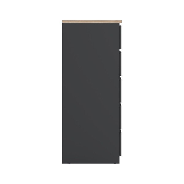 Temno siva komoda 77x121x50 cm Naia – Tvilum-image-4