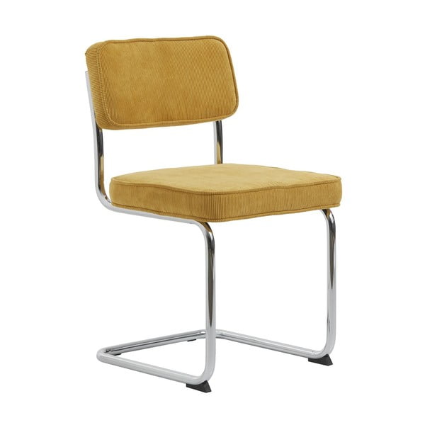 Rumen jedilni stol iz rebrastega žameta Rupert – Unique Furniture-image-2