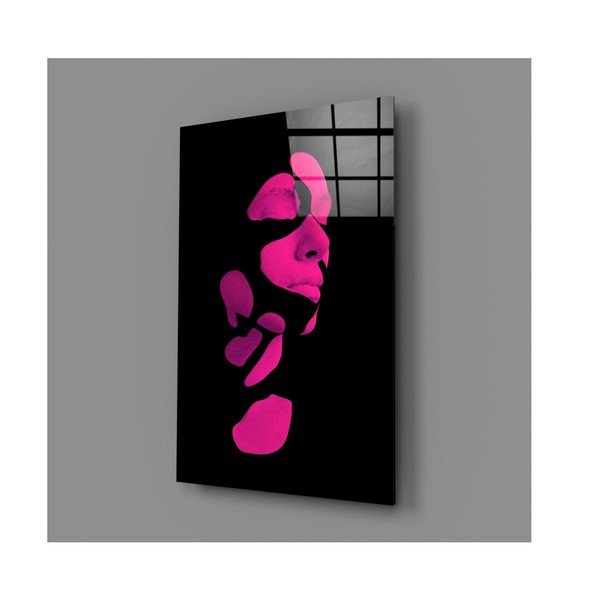Steklena slika Insigne Fragmented Pink-image-4