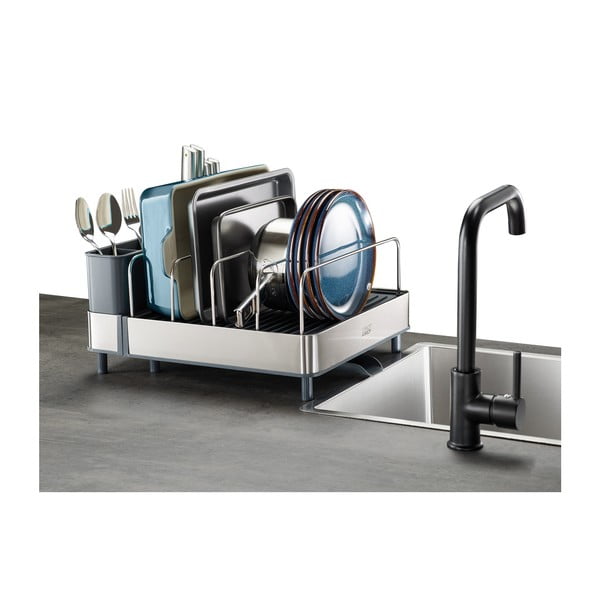 Kovinski odcejalnik posode v modri in srebrni barvi Extend – Joseph Joseph-image-4