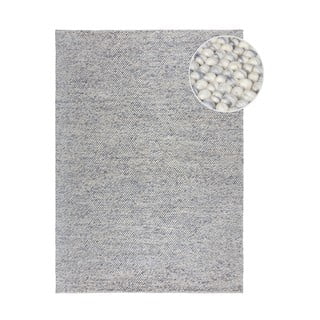 Svetlo modra ročno tkana preproga iz mešanice volne 80x150 cm Minerals – Flair Rugs