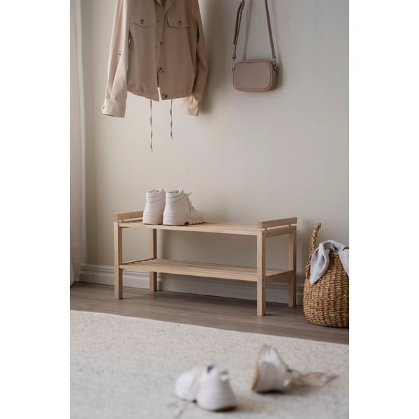 Omarica za čevlje iz masivnega hrasta v naravni barvi Confetti – Rowico-image-1