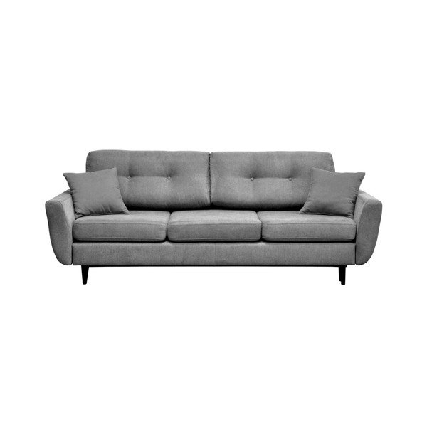 Siva trisedežna zofa s črnimi nogami Mazzini Sofas Jasmin-image-2