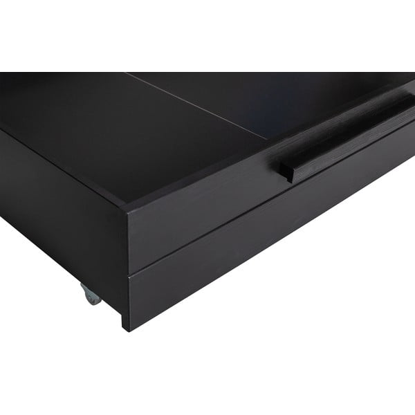 Črn predal za pod posteljo 90x200 cm Dennis – WOOOD-image-4