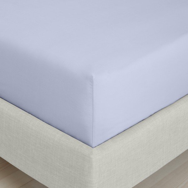 Svetlo vijolična napenjalna rjuha iz bombažnega perkala 150x200 cm Cotton Percale – Bianca-image-3