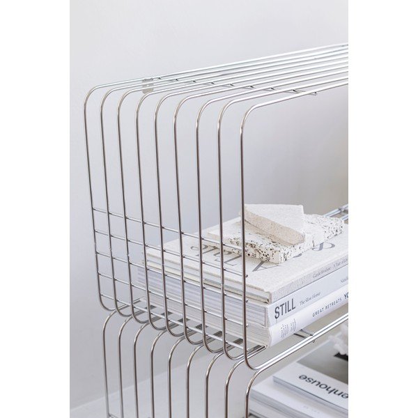 Večnivojska kovinska polica v sijajno srebrni barvi 70 cm Store-It – Mette Ditmer Denmark-image-2