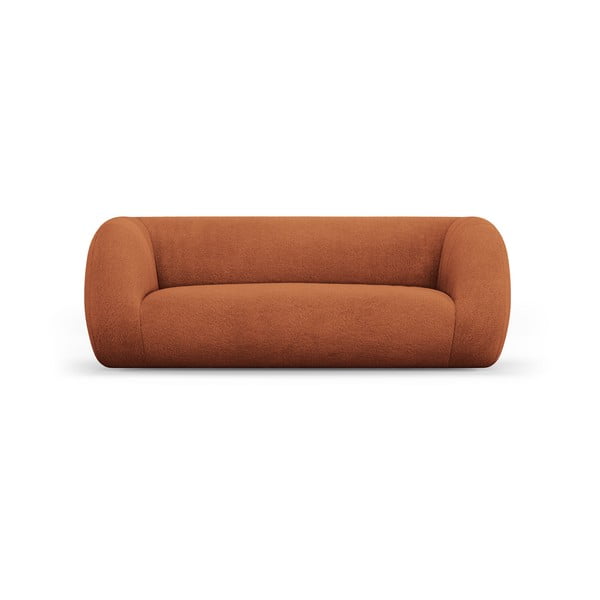 Oranžna sedežna garnitura iz tkanine bouclé 210 cm Essen – Cosmopolitan Design