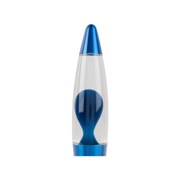Modra steklena lava svetilka (višina 35,5 cm) Funky Rocket Lava – Leitmotiv-image-2