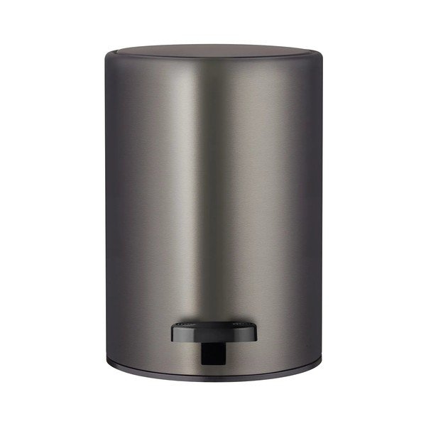 Temno siv jeklen koš za smeti s pedalom 3 l Modo – Blomus