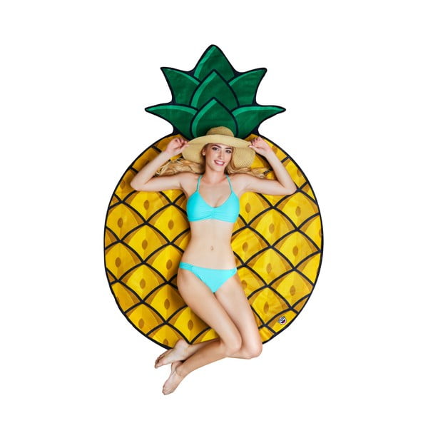 Odeja za plažo Big Mouth Inc. Pineapple, ⌀ 152 cm