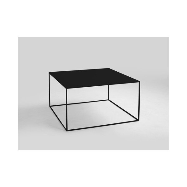 Črna kavna mizica CustomForm Tensio, 80 x 80 cm-image-1