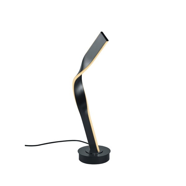 Črna LED namizna svetilka s kovinskim senčilom (višina 64,5 cm) Cicenza – CINQUE