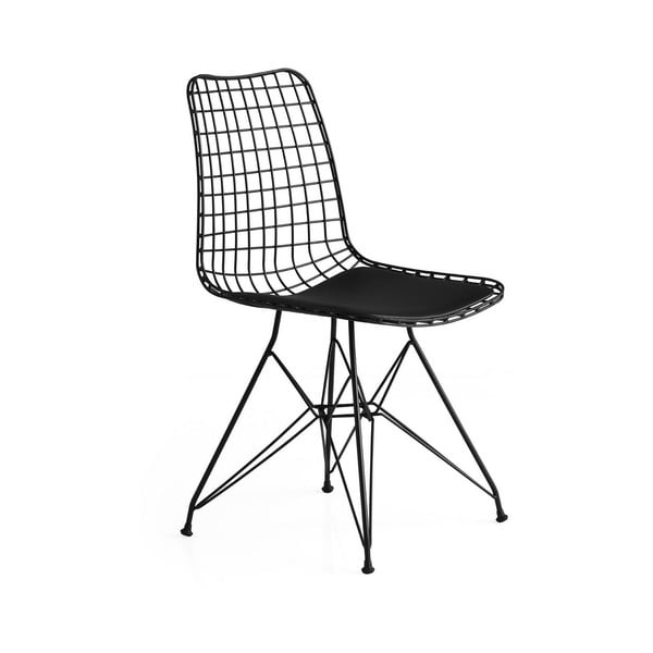 Črni kovinski jedilni stoli v kompletu 2 ks Tivoli – Kalune Design
