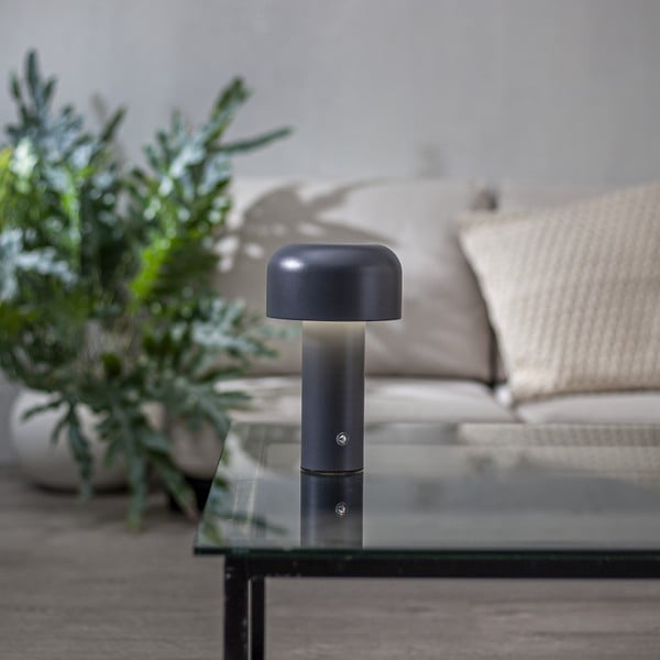 Siva LED namizna svetilka (višina 21,5 cm) Bobby – Star Trading-image-1