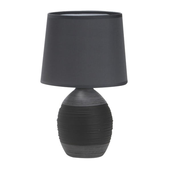 Temno siva namizna svetilka s tekstilnim senčnikom (višina 35 cm) Ambon – Candellux Lighting