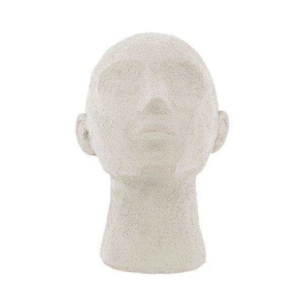 Dekorativna figurica PT LIVING Face Art v slonokoščeni barvi, višina 22,8 cm
