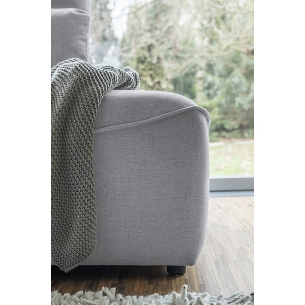 Svetlo siv raztegljiv kotni kavč (v obliki črke U) Homely Tommy - Miuform-image-2