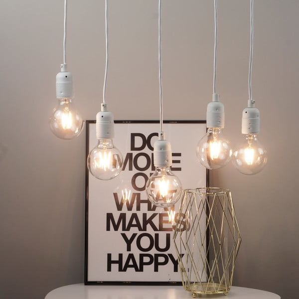 Bela peterna viseča svetilka Bulb Attack Uno-image-1
