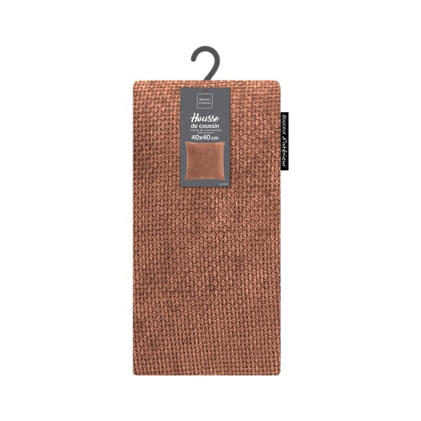 Prevleka za blazino iz šenilje 40x40 cm Leo – douceur d'intérieur-image-3