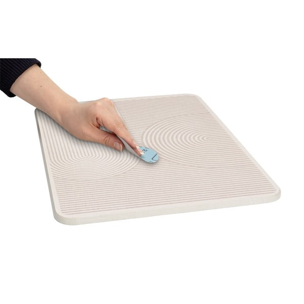 Bež odcejalna podloga iz diatomejske zemlje 40x30 cm Damon – Wenko-image-2