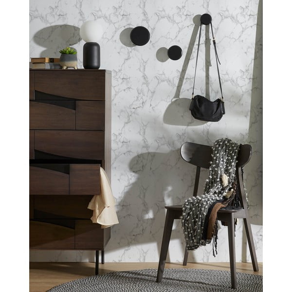 Črni leseni stenski obešalniki v kompletu 3 ks Nadua – Kave Home-image-1