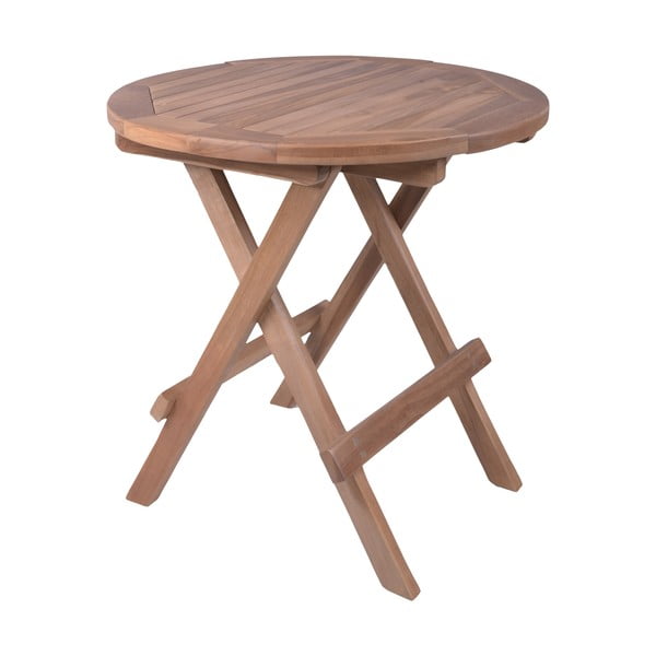 Okrogla vrtna mizica iz masivnega tika ø 50 cm Luang – Garden Pleasure