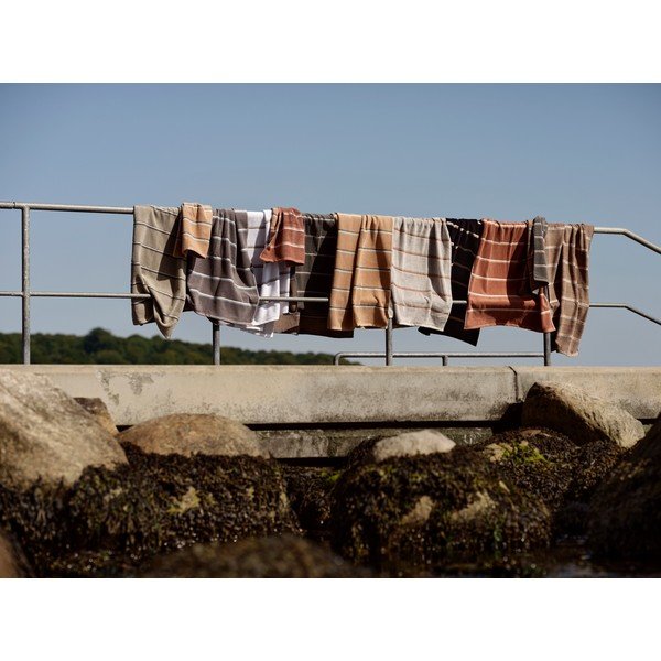 Črna/svetlo siva bombažna brisača 50x100 cm Sauna – Zone-image-4
