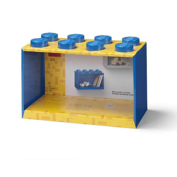 Otroška modra stenska polica LEGO® Brick 8-image-2