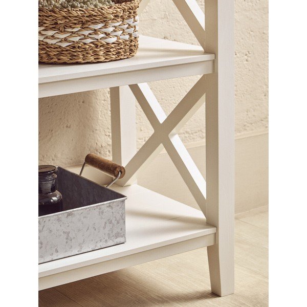 Bel regal iz masivnega bora 40x81x81 cm Heritage – Premier Housewares-image-4