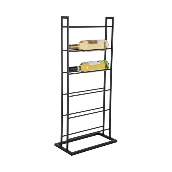 Črno kovinsko držalo za vino za 5 steklenic 38x84,5x20 cm Single Floor – PT LIVING-image-3