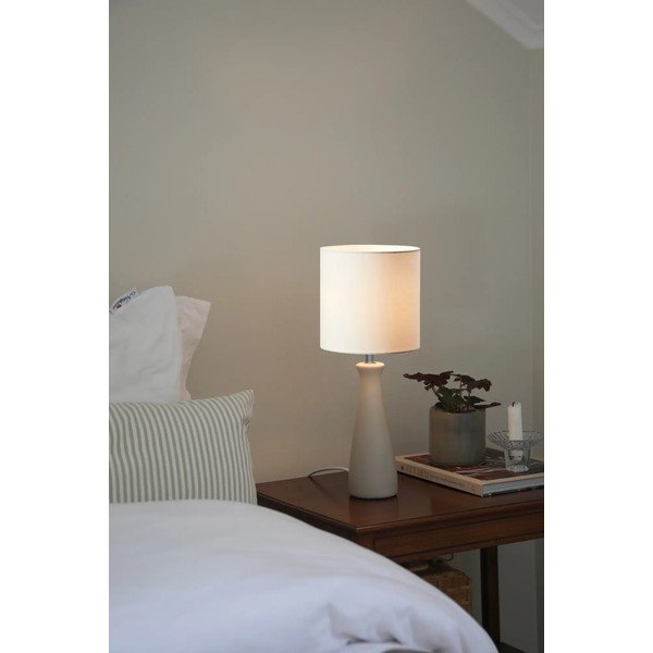 Kremno bela namizna svetilka s tekstilnim senčilom (višina 42 cm) Birillo – Markslöjd-image-1