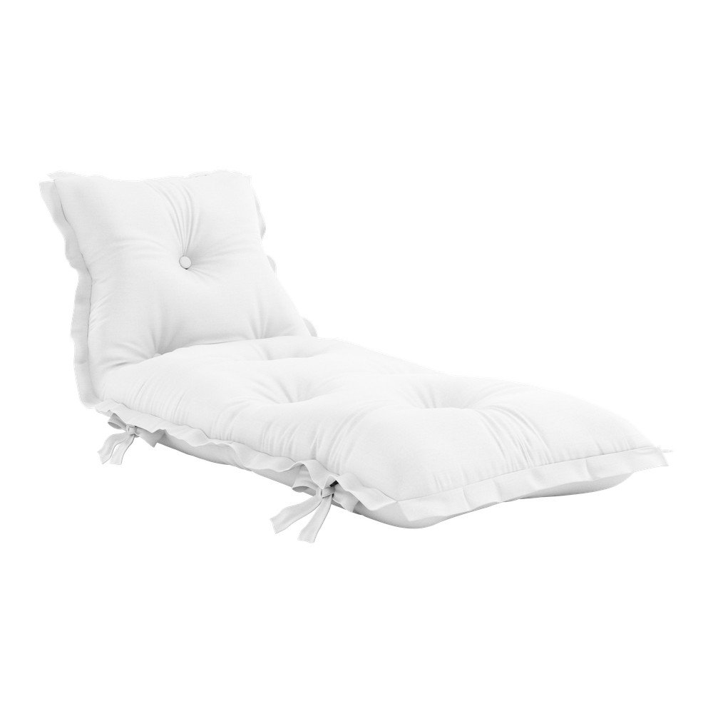 Bela raztegljiva zunanja blazina Karup Design OUT™ Sit&Sleep White