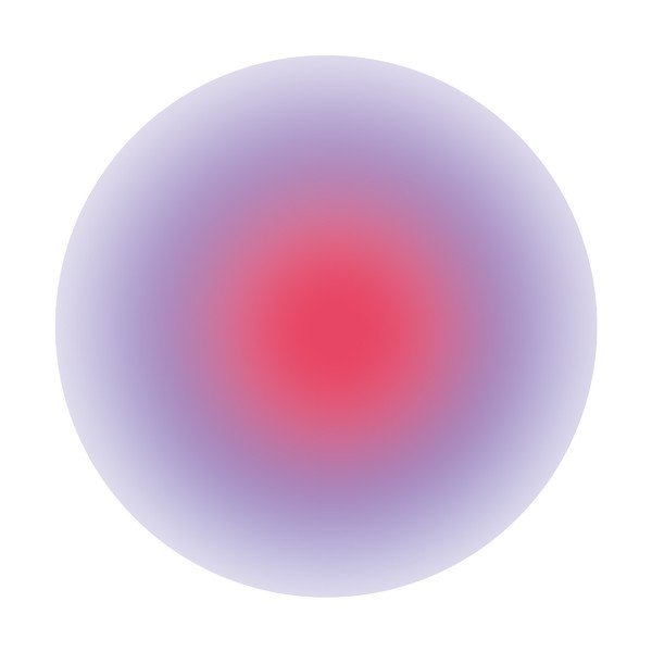 Tiskana steklena slika ø 70 cm Halo – Styler