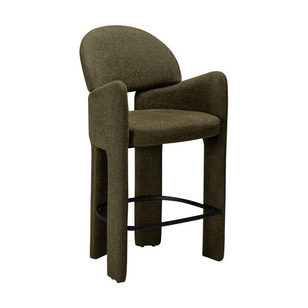 Kaki zelen barski stol (višina sedeža 68,5 cm) Aole – DAN-FORM Denmark